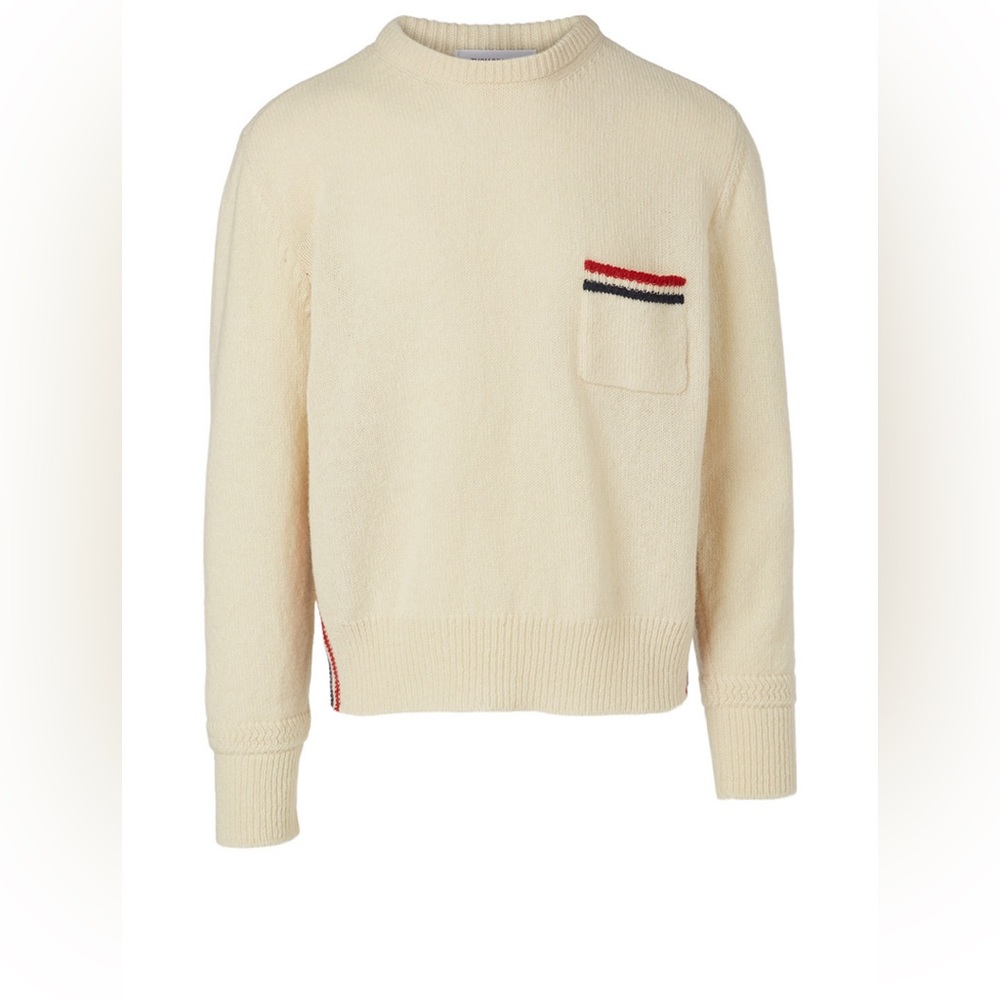 THOM BROWNE Wool Crewneck Sweater